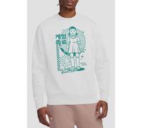 Squid Game - Season Three Red Light Green Light Sweatshirt, White | Size: Medium Squid Game White M