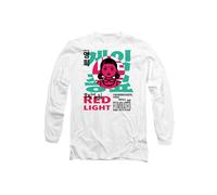 Squid Game - Season Three Young-Hee Red Light Long Sleeve T-Shirt, White | Size: XL Squid Game White XL