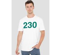 Squid Game Season Two Player 230 White T-Shirt, White | Size: XL Squid Game White XL