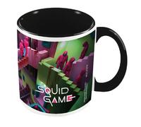 Squid Game Stairs Workers Mug in Pale Pink Squid Game Pale Pink