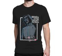 Squid Game T Shirt | Mens Graphic Tee | Mens T-Shirts | Black | X-Large