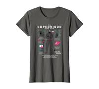 Squid Game The Supervisor T-Shirt, Women, Asphalt Grey, XX-Large