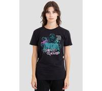 Squid Game Women's Front Man Begin the Next Game T-Shirt, Black | Size: Medium Squid Game Black M