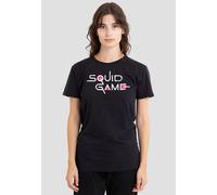 Squid Game Women's Logo T-Shirt, Black | Size: Large Squid Game Black L