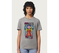 Squid Game Women's Red Light Green Light Doll 456 Billion Relaxed Fit T-Shirt in Mid Grey | Size: Medium Squid Game Mid Grey M
