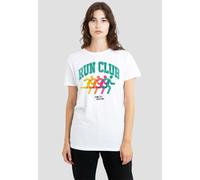 Squid Game Women's Run Club Silhouette T-Shirt, White | Size: 2XL Squid Game White 2XL