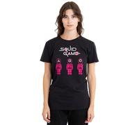 Squid Game Womens Soldiers Ladies Shirt, Black, Black, XL UK
