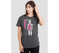 Squid Game Women's YoungHee Blueprint T-Shirt, Charcoal | Size: XL Squid Game Charcoal XL