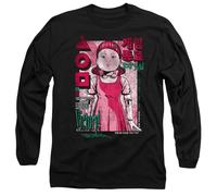 Squid Game Young-Ee Comic Anime Unisex Long Sleeve T Shirt, Black, Large