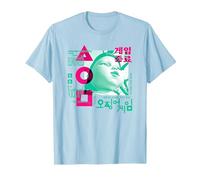 Squid Game Young HEE Overlay T-Shirt, Men, Baby Blue, X-Large