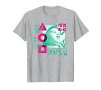 Squid Game Young HEE Overlay T-Shirt, Men, Heather Grey, 6X-Large