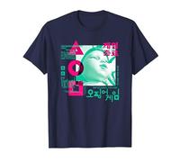 Squid Game Young HEE Overlay T-Shirt, Men, Navy Blue, 4X-Large