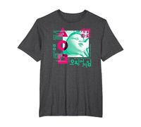 Squid Game Young HEE Overlay T-Shirt, Men's Big and Tall, Dark Heather Grey, 2X Tall