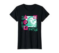 Squid Game Young HEE Overlay T-Shirt, Women, Black, XX-Large