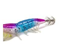 Squid Hard Lures Dark Squid Hooks Glow Body Realistic Artificial Squid Bait Glow In The Dark for Octopus, Squid, Cuttlefish