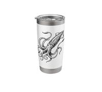 Squid Illustration Stainless Steel Insulated Tumbler