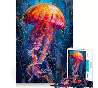 Squid in Paint 1000 Piece Jigsaw Puzzles for Adults Jigsaw Strong Logic Toy Group Play Clear Edge Perfect Present 50x75cm