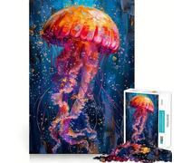 Squid in Paint 1000 Pieces Jigsaw Puzzles for Teenagers Brain Skill Leisure Time Exact Edge Thoughtful Gift 38x52cm