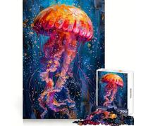 Squid in Paint 1000 Pieces Jigsaw Puzzles for Teenagers Brain Skill Leisure Time Exact Edge Thoughtful Gift 38x52cm