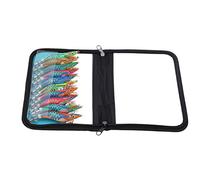 Squid Jig Fishing Baits with 3D Lifelike Eyes, Luminous Tail Saltwater Shrimp Lures, Feathered Wing Design and Sharp Hook for Squid Jigging in Deep Sea (2.5#)