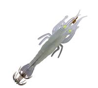 Squid Jig for Saltwater Fishing | Multi-Hooks Glow in the Dark Artificial Shrimp Bait Passionate Fisherman Pier Seaside Coastal Waters Gift Idea