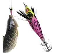 Squid Jig,Glowing Realistic Round With A Fishhook | Deep Sea Lures - For Perch, Octopus, Lakes, Rivers, Brooks, Reservoirs, Coastal Areas And The Coastline