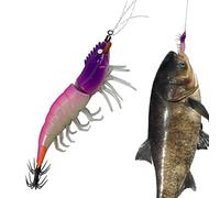 Squid Jig Hooks, Artificial Glow in the Dark Baits | Jig Hooks | Outdoor Pond and Lake, Shore, Shallow Water, Water, Men, Dad and Husband