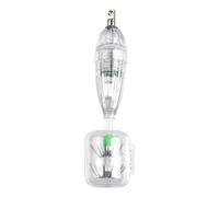 Squid Jigs 3.35 Inch LED Light Up Squid Lure | Deep Sea Umbrella Shape Jig with Hooks | Saltwater Fishing Lure for Night Boat Fishing 25G Bright Ba