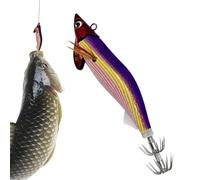 Squid Jigs for Saltwater, Realistic Artificial Baits - Luminous Squid Fishing Lure - for River, Wharf, Throw, Lake, Stream, Pond, Travel, Fresh Water, Enthusiasts and