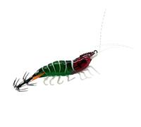 Squid Lure, 8 cm Octopus Bait with Double Umbrella Hook, Realistic Design Fluorescent Shrimp Fishing Lures | for Trolling Underwater Sea Lakes Rivers