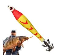 Squid Lure - Artificial Glow in the Dark Bait | Fishing Lures with Dry Hook, for Salt Water, Lake, River, Boat, Kayak, Trout, Perch, Carp, Catfish, Salmon and Salmon