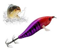Squid Lure - Bright Artificial Lures with Hooks for Octopus Cuttlefish Bait Shrimp Sports Outdoor Activities Freshwater Men