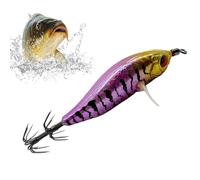 Squid Lure, Bright Artificial Lures with Hooks for Octopus Cuttlefish for Sport Fishing in Saltwater Freshwater Shrimp Sports and Outdoor Activities Dul Water