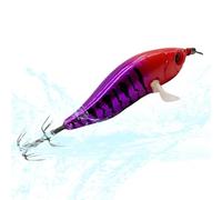 Squid Lures - Bright in the Dark Artificial Baits with Hooks - Potera | for Salt and Freshwater Fishing Outdoor Sports
