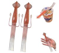 Squid Noodle Fork, Cute Squid-Shaped Cooking Tools, 2025 New 3-in-1 Heat-Resistant Silicone Pasta Fork, Multi-Purpose Forks, Creative Gift Idea for Family & Friends (2pcs)