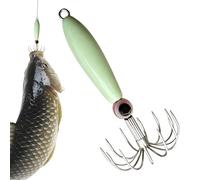 Squid Poteras - Portable Lightweight Anti-Leak - Phosphorescent Metal Squid Pot - for Cuttlefish Octopus Sea Fishing Coastal Area Pier Fishermen Outdoors