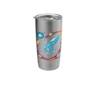 Squid Space Astronaut Fish Animal Biologist Ocean Squid Stainless Steel Insulated Tumbler
