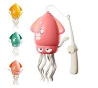 Squid Tummy Time Toy, Squiddybop the Dancing Squid, Electric Magic Dancing Octopus Toy, Auto-Avoid Crawling Toys DancingToys with Lights for Indoor Cat Dog (pink)
