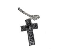 Squids Necklace Game, Games of Squid Costume Necklace, Cross-ShapedNecklace with Secret Compartment, Character Ten Shaped PendantNecklaces 3D Metal Design Charm (#B)
