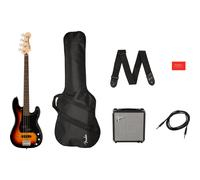 Squier Affinity Series Precision Bass PJ Pack IL 3-Color Sunburst Electric Bass Guitar Starter Pack
