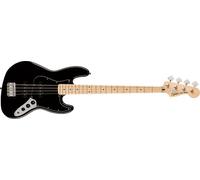 Squier by Fender Affinity Series Jazz Bass Guitar, Maple Fingerboard, Black Pickguard, Black, Comes with Free Virtual Lessons