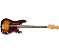 Squier by Fender Classic Vibe '60s Precision Bass, 3-Color Sunburst | Vintage-inspired electric bass guitar, beginner to intermediate, '60s P Bass style, alder body, 3-color sunburst finish