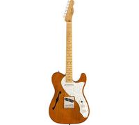 Squier by Fender Classic Vibe '60s Telecaster Thinline, Natural | Semi-hollow electric guitar, vintage '60s style, warm resonant tone, great for blues, rock, jazz, beginner to pro