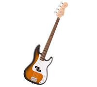 Squier by Fender Debut Collection Precision Bass Guitar, Laurel Fingerboard, White Pickguard, 2-Colour Sunburst