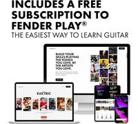 Squier by Fender Debut Collection Telecaster Electric Guitar, Laurel Fingerboard, White Pickguard, Black
