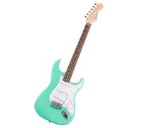 Squier by Fender Debut Collection Stratocaster Electric Guitar, Laurel Fingerboard, White Pickguard, Seafoam Green