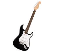 Squier by Fender Debut Stratocaster Electric Guitar, Perfect for Beginners with Free Virtual Lessons, Easy-to-play Neck and Body, Black
