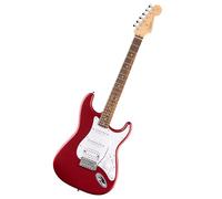 Squier by Fender Debut Collection HSS Stratocaster Electric Guitar, Laurel Fingerboard, White Pickguard, Dakota Red