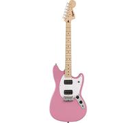 Squier by Fender Sonic Mustang HH Short Scale Electric Guitar, Flash Pink | Electric Guitar Short Scale Beginner Guitar Easy to Play Neck HH Pickups for Kids Adults