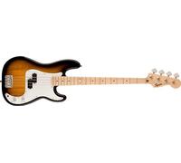 Squier by Fender Sonic Precision Electric Bass Guitar, Maple Fingerboard, White Pickguard, 2-Colour Sunburst